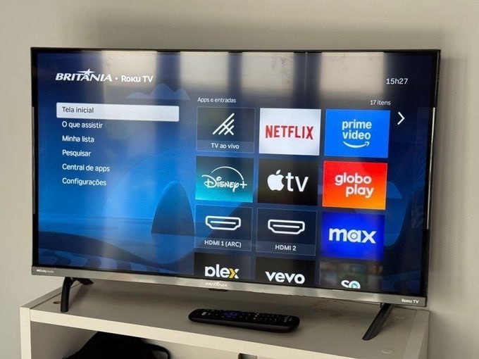 Smart TV 40" Britânia Led FHD Roku