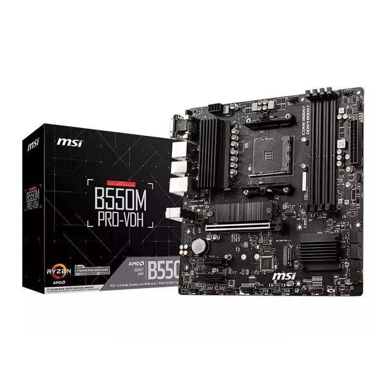Placa Mãe MSI B550M PRO-VDH DDR4 Socket AM4 M-ATX
