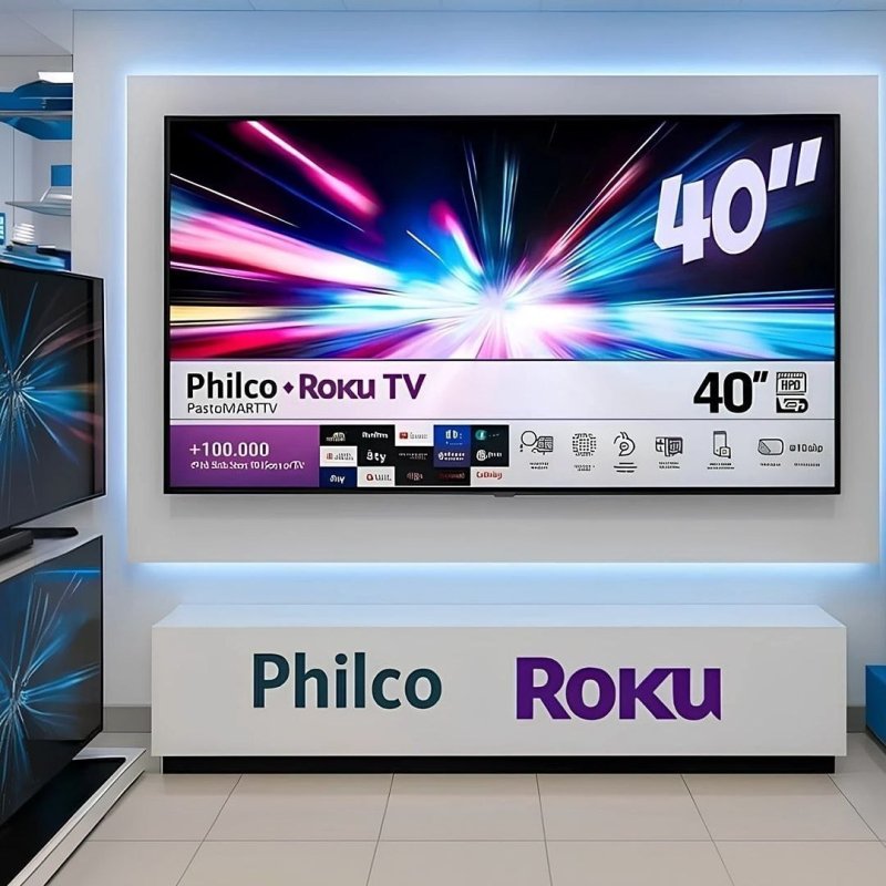 Smart TV 40" Philco Roku TV HDR10 Dolby Áudio P40CRA