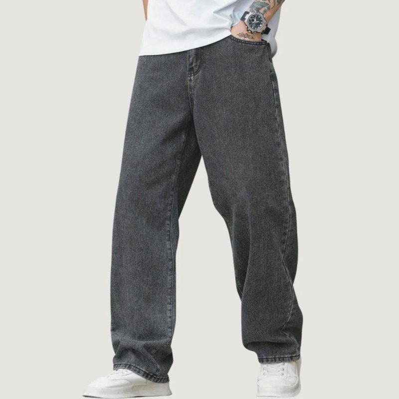 Calça Balão Calça Jeans Masculina Bag Boca Larga Streetwear