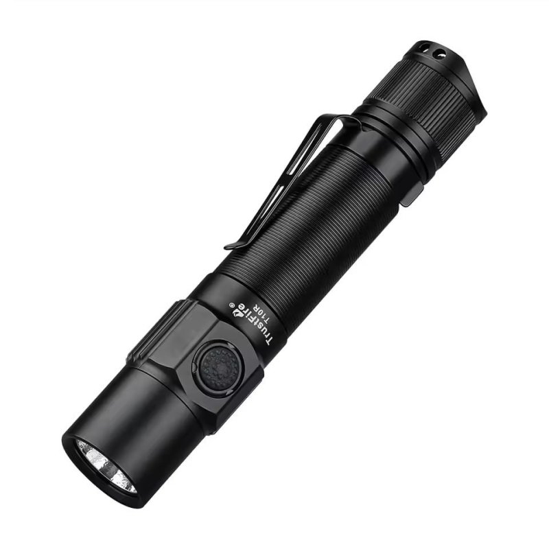 Lanterna Tática TrustFire T10R 1800 Lumens LED Recarregável USB-C com Bateria 18650