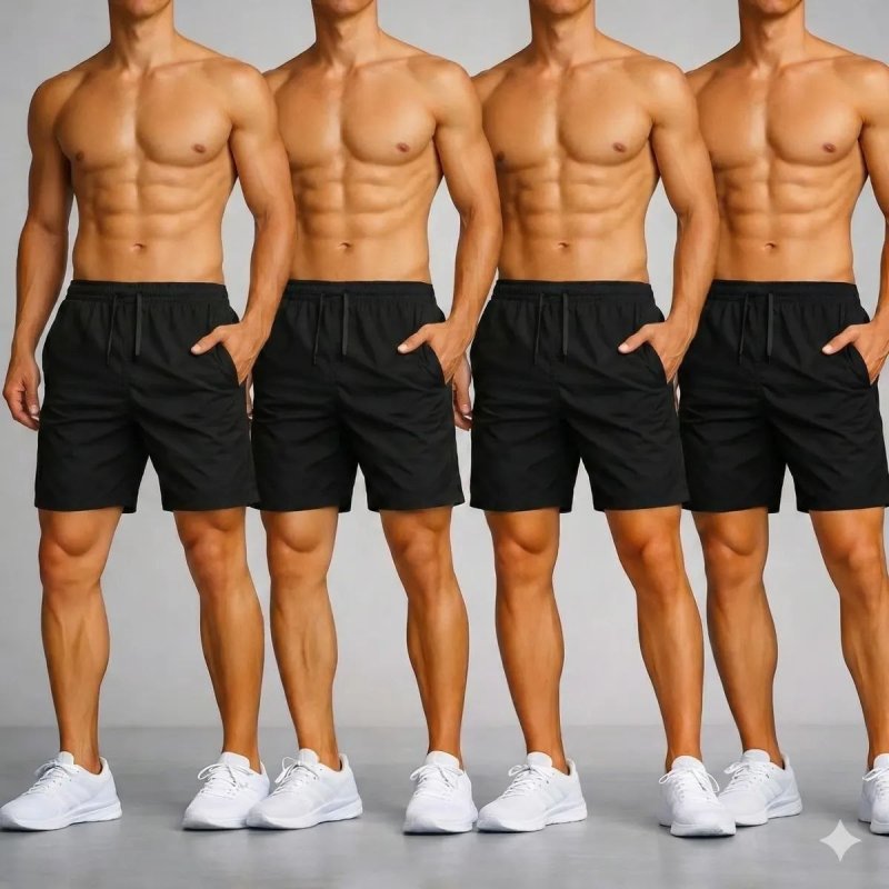 Kit 4 Short Tactel Masculino Bermuda