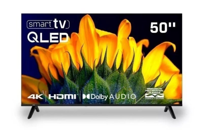 Smart Tv Hq Qled 50 Polegadas Hq-QLED50SM 4K Wi-Fi Bluetooth