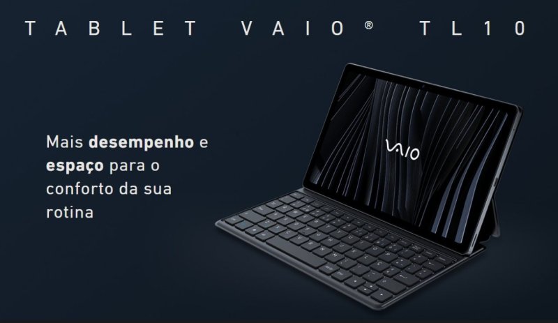 Tablet Vaio Tl10 128GB 8GB Ram, Tela 10.4” 2k Preto
