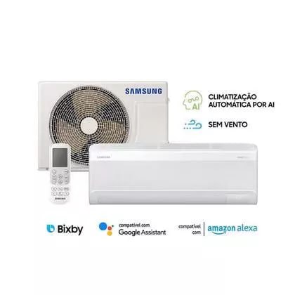Ar Condicionado Samsung Split Hi Wall Inverter Windfree Ai 12.000 Btu Frio AR12DYFAAWKNAZ 220V