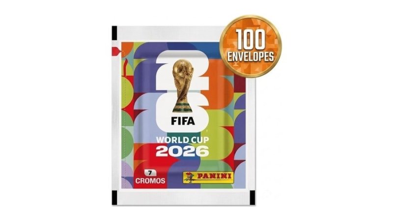 700 Figurinhas Panini da Copa do Mundo 2026 - 100 Envelopes com 7 Figurinhas