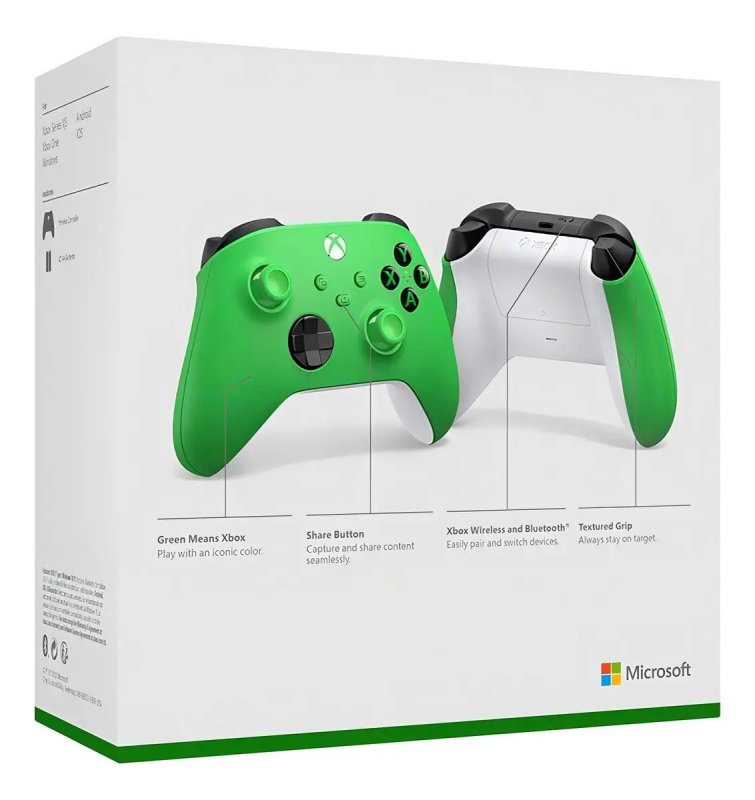 Controle Microsoft Xbox Wireless Series X/s Velocity Green Cor Verde