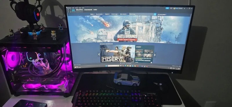 Monitor Gamer Agon Curvo G4z 27'' C27g4z/p Aoc Bivolt Preto