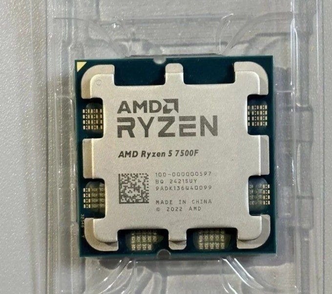 Processador AMD Ryzen 5 7500F, 5.0GHz Max Turbo, Cache 38MB, AM5, (OEM)