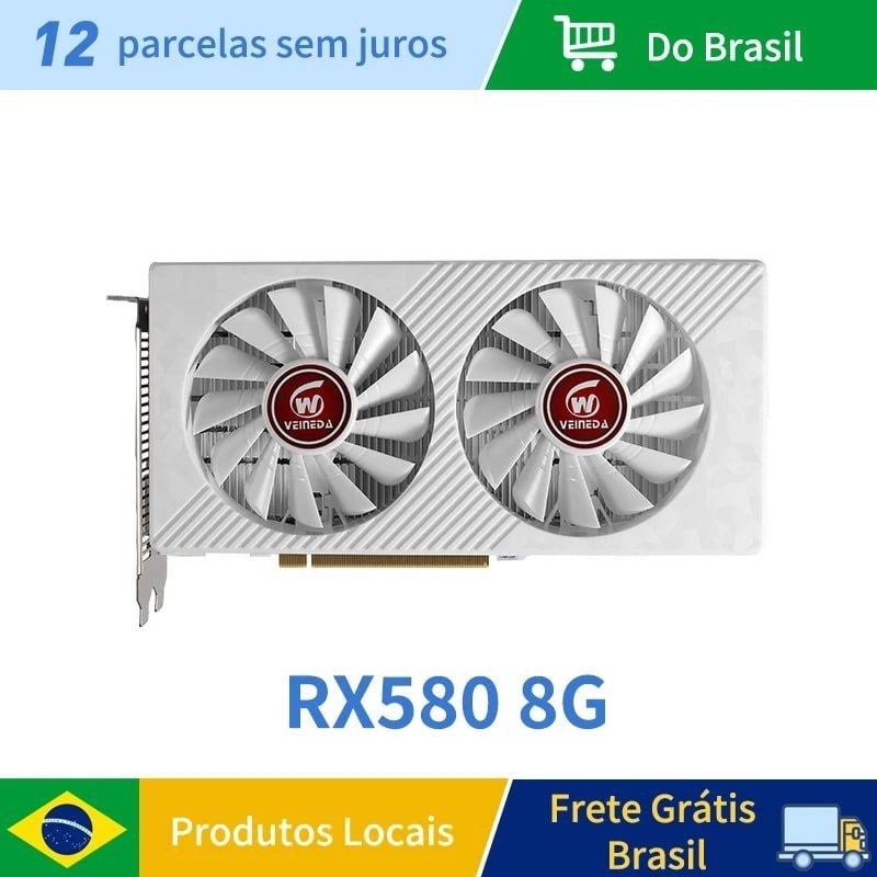 RX 580 8GB VEINEDA - BRANCA