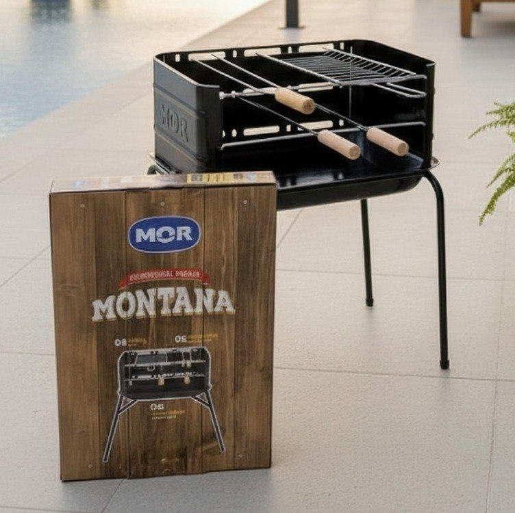 Churrasqueira Móvel Mor Montana 3005 54cmx35cmx64cm