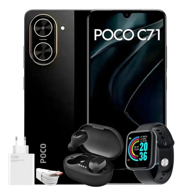 Xiaomi Poco C71 Dual Sim 128gb 8ram, Celular Barato + Brinde