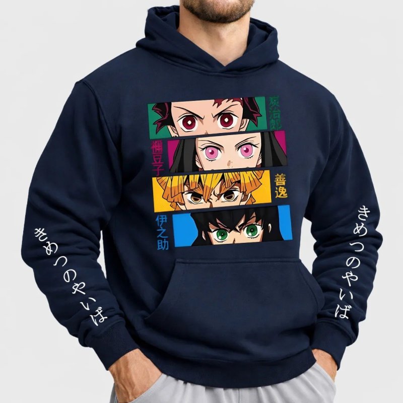 Blusa De Frio Moletom Estampa Demon Slayer Anime