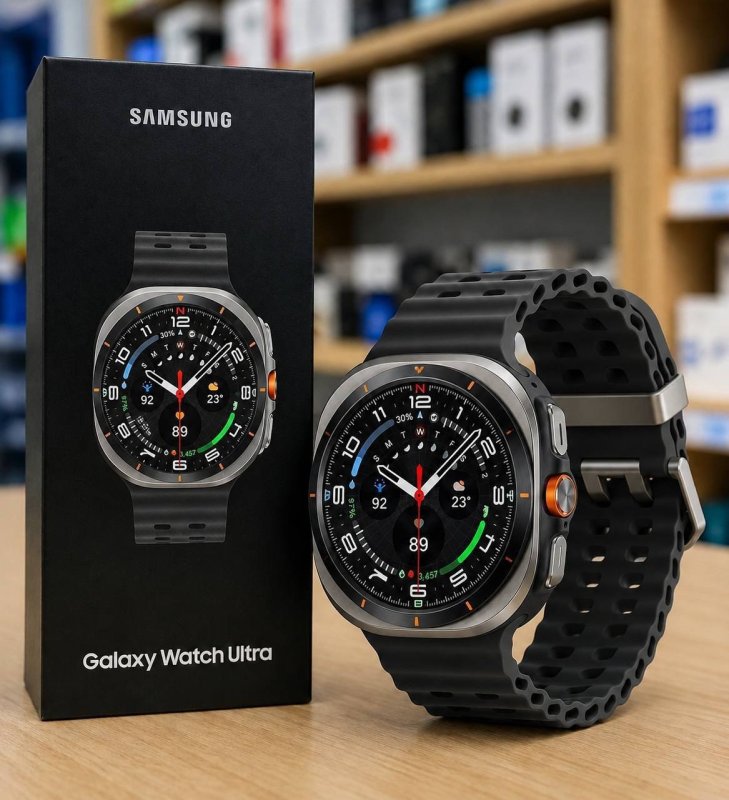 Samsung Galaxy Watch Ultra 2025 Smartwatch 47mm LTE, Galaxy AI, Titânio Aeroespacial Titânio Prata
