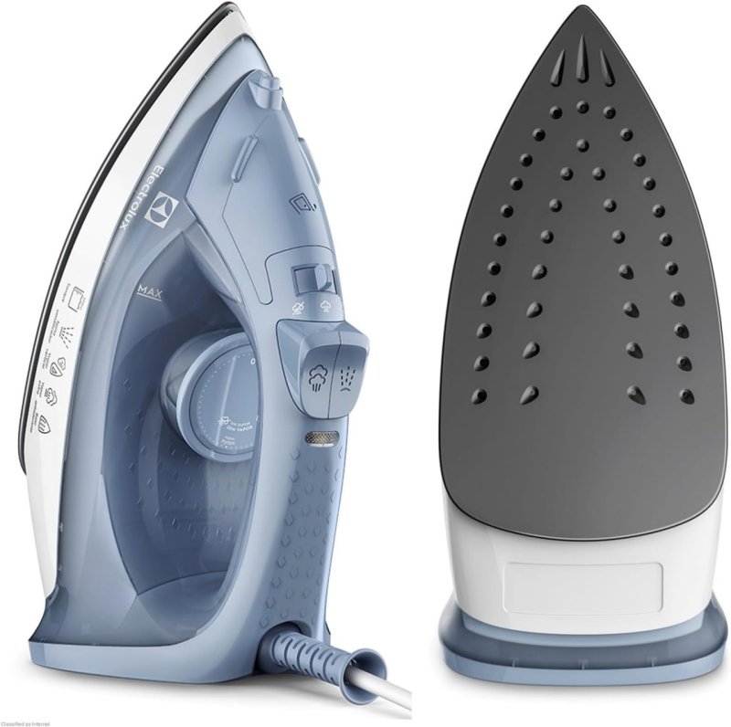 Ferro de Passar a Seco e Vapor Electrolux ESI10 1200W - Azul