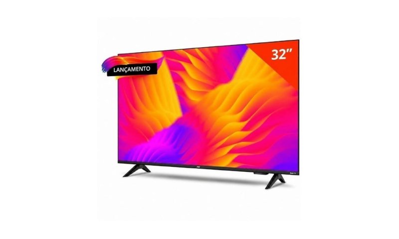 Smart TV LCD LED 32" AOC 32S5155/78G - Wi-Fi, HD, Quad Core, Dolby Áudio, 60 Hz