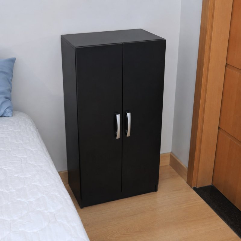 Armário Direto Sim Mu200 Preto 94cm X 46cm X 31cm 2 Portas