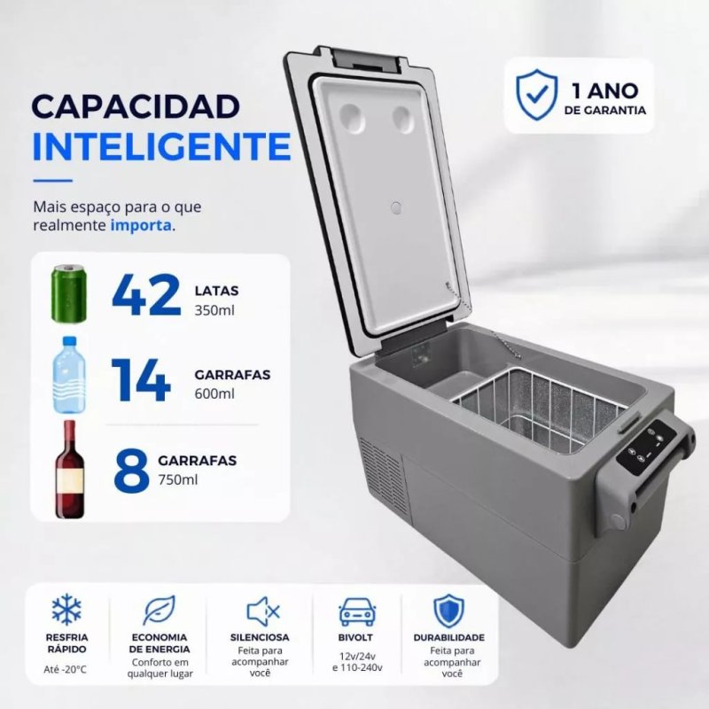 Mini Geladeira Portátil 35 Litros
