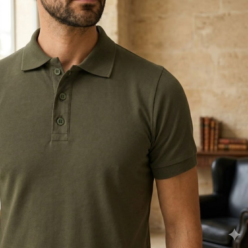 Camisa Polo Básica Masculina De Algodão Pima Opus