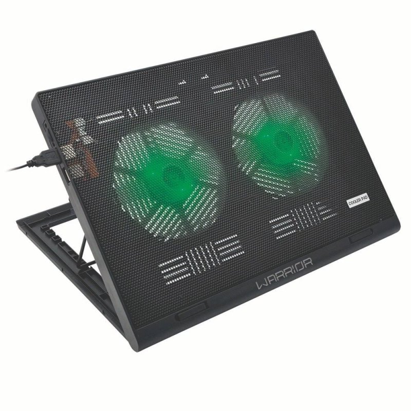 Cooler para Notebook Warrior Power Gamer LED Verde - AC267