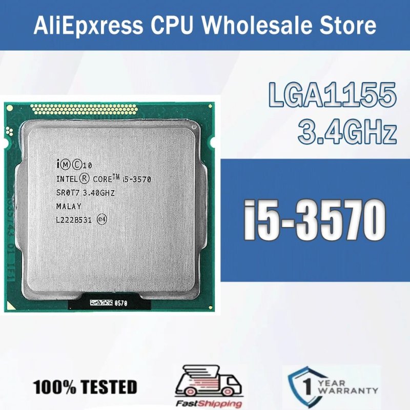 Intel I5 3570 LGA 1155 4/4 3.4Ghz Com vídeo integrado