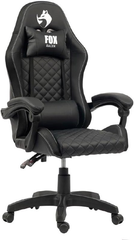 Cadeira Gamer Fox Vulpes Com Ajuste Reclinável Com Almofadas Até 110kg Preto