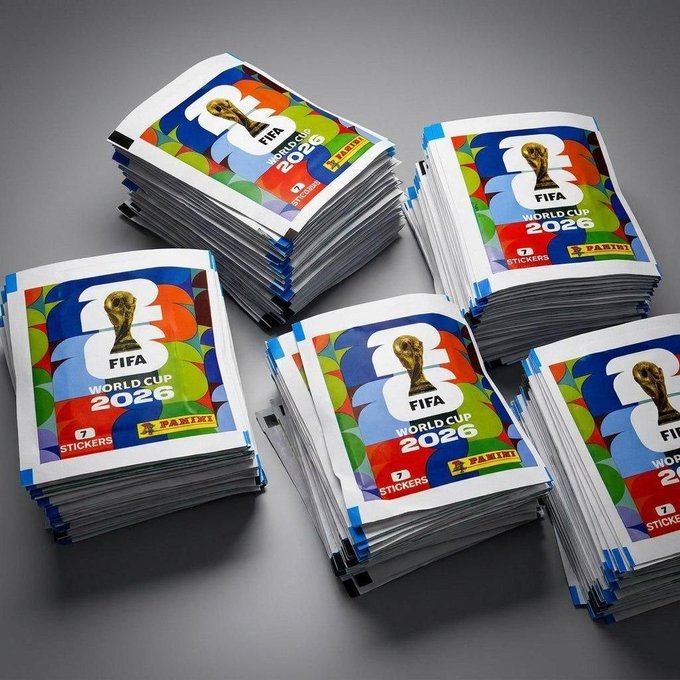 Kit com 48 Envelopes para Coleção de Figurinhas Copa do Mundo 2026 Panini