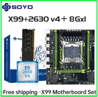 Kit X99 Soyo D4 + Xeon E5 2630 V4 (SEM RAM)