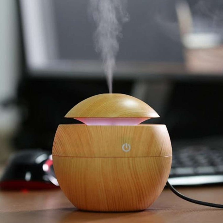 Umidificador Purificador De Ar Ambiente Ultrassônico Led Usb