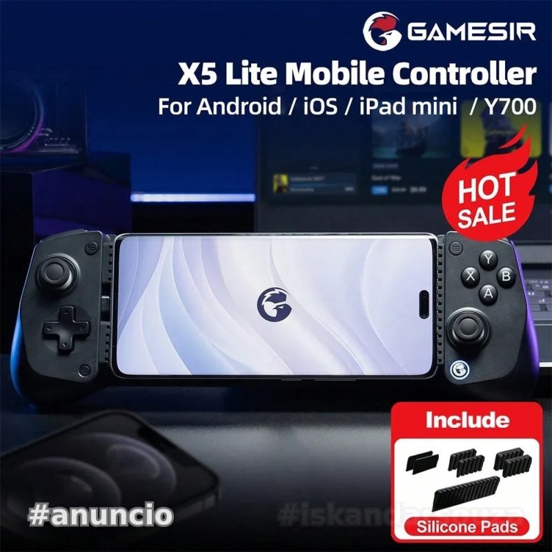 Controle para Smartphone x5 Lite, USB-C para Android iPhone