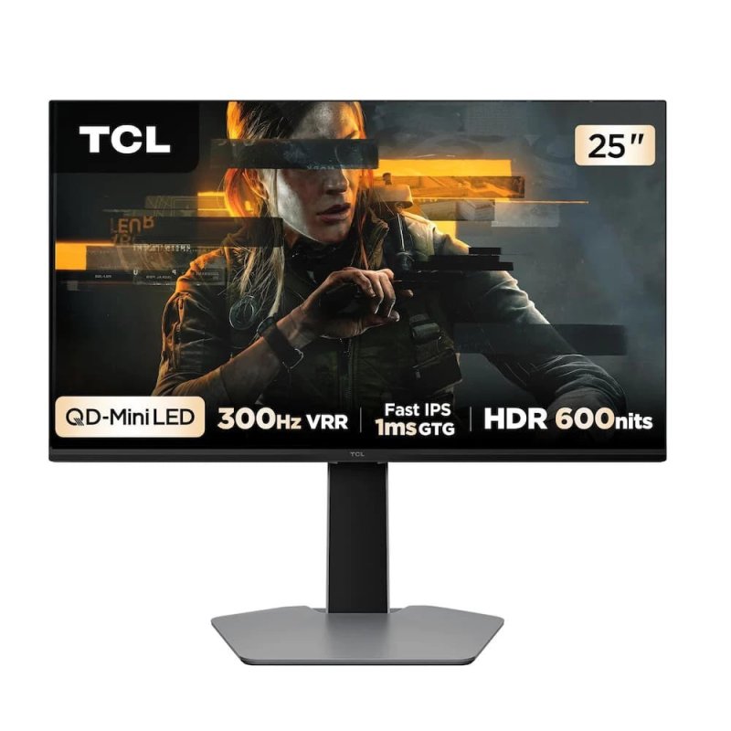 Monitor Gamer 25 Full HD 25G64 QD-Mini LED 300Hz 1ms FreeSync Premium TCL