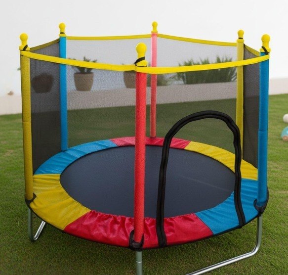 Cama Elástica Infantil ELORIA, Colorida, diâmetro 140cm X altura 120cm