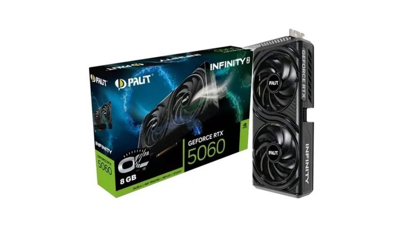 Placa De Vídeo Nvidia Geforce Palit Rtx5060 8gb Infinity2 Oc
