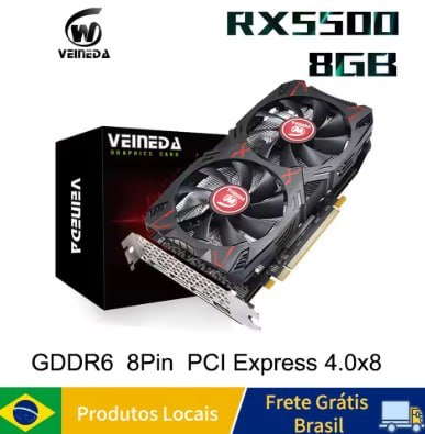 Placa de vídeo Veineda RX 5500 8GB