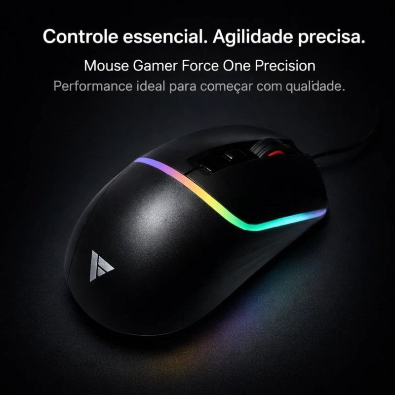 Force One Mouse Gamer Precision com Fio, Sensor A603FP