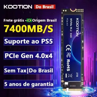 SSD KOOTION X16Plus NVMe M.2 7200MBs
