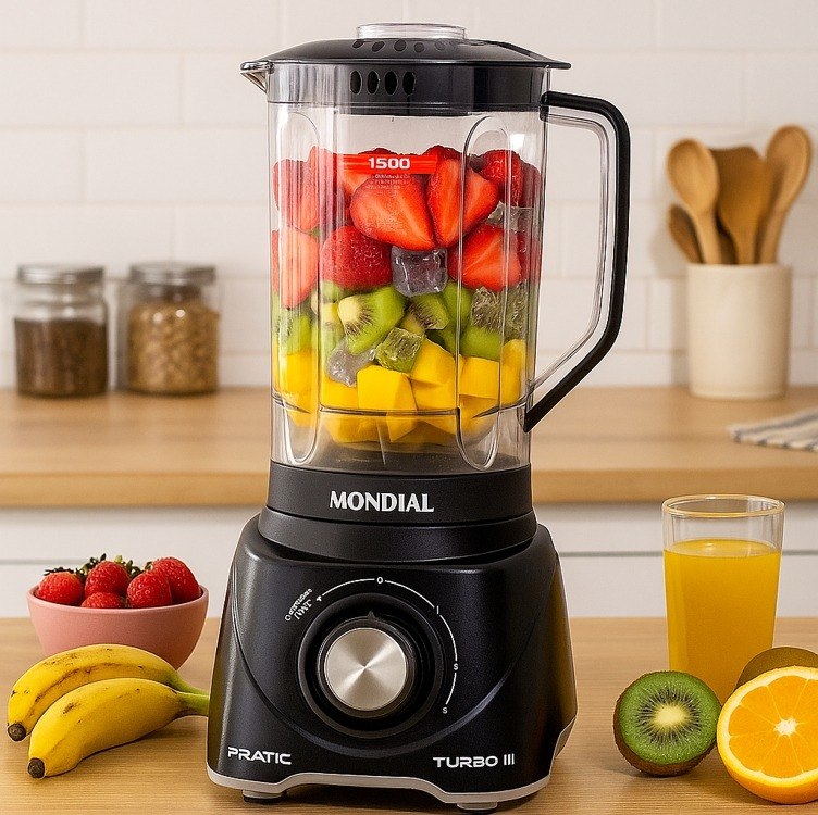 Liquidificador Pratic Turbo Mondial 550W