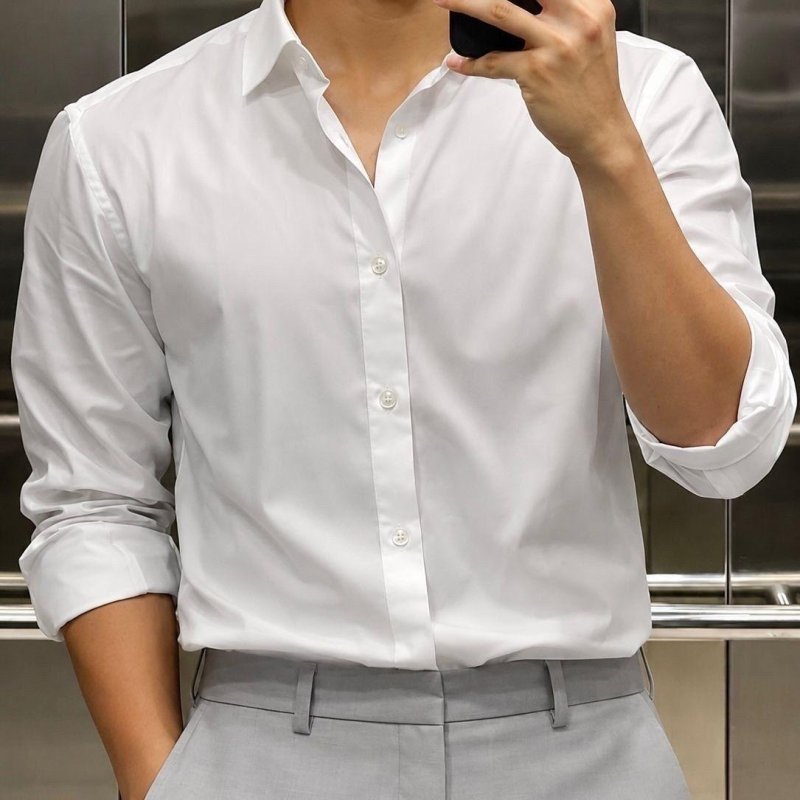 Camisa Social Masculina Slim Premium Manga Longa / Curta