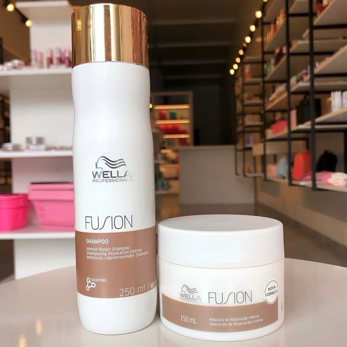 Kit Wella Professionals Fusion - Shampoo 250ml + Máscara 150ml
