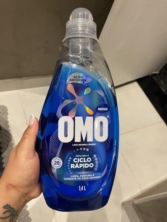 Lava-Roupas Líquido Omo Ciclo Rápido 1,4L