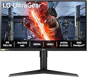 Monitor Gamer LG UltraGear 27" IPS Full HD 240Hz 1ms