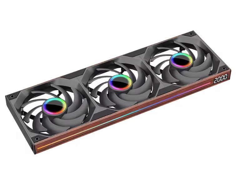 Kit Fans Jungle Leopard 360mm ARGB PWM com Efeito de Espelho Infinito, Starlink 360