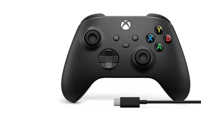 Controle Xbox Series, Microsoft, Sem Fio, Com USB-C e Bluetooth, Preto