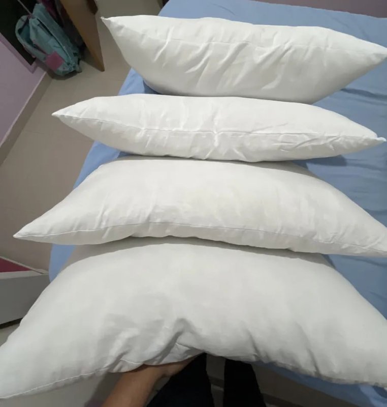 4 Travesseiros Antialérgico Impermeável 50x70 para Família