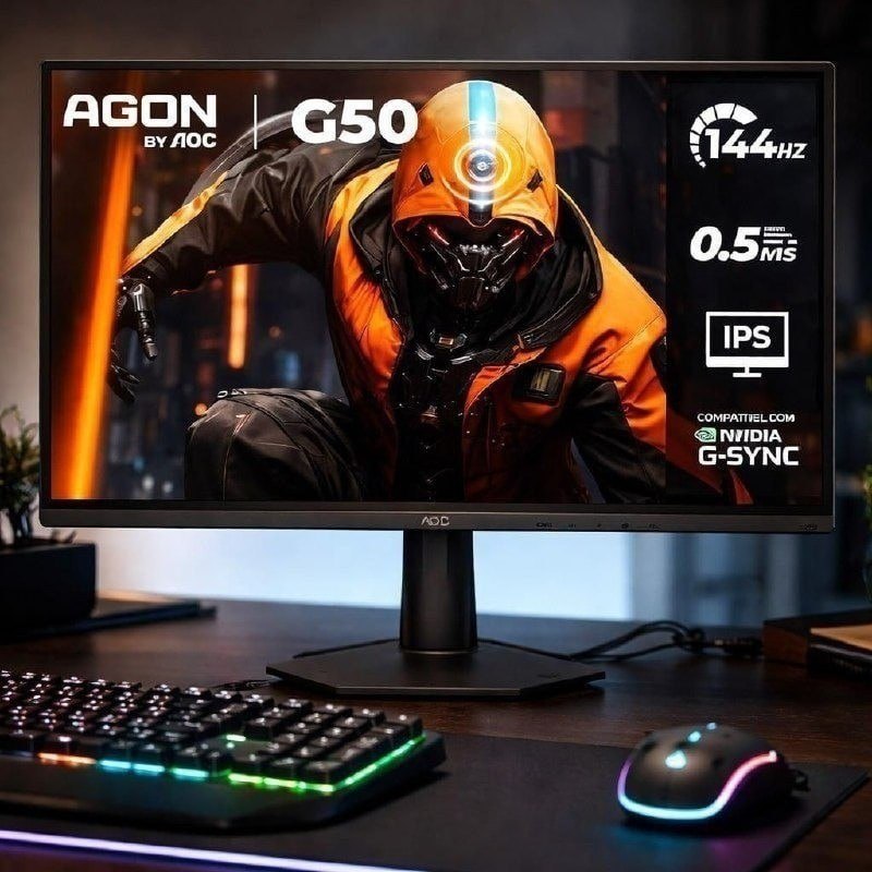 Monitor Aoc Agon G50 24" 144hz 0,5ms IPS G-sync