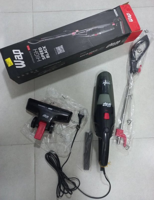 Aspirador de mão Wap High Speed Black 1.2L 60Hz