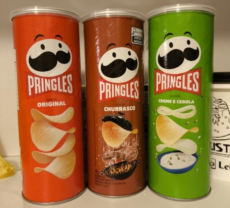 2x Salgadinho Batata Frita Pringles Tripack Festa do Futebol 322g + Frete Grátis