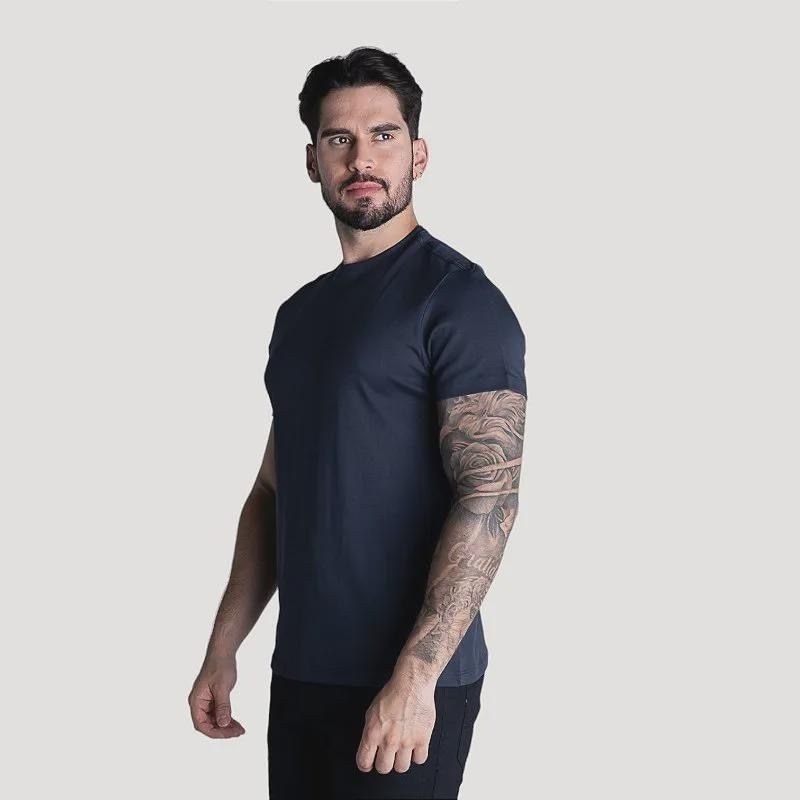 Camiseta Masculina Oficina Reserva Azul Marinho Algodão Pima