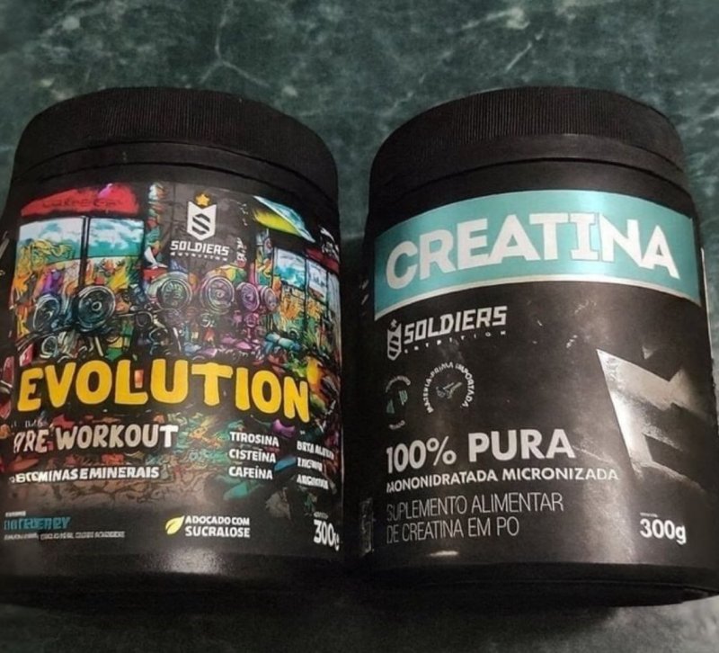 Kit Creatina 300g + Evolution 300g - Soldiers Nutrition