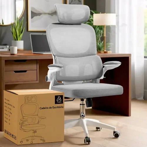 Cadeira De Escritório Ergonômica Fivdaily C600 Giratória